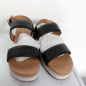 New Quince Italian Leather Platform Sandal Women's Sz 9 Comfy 4104-79